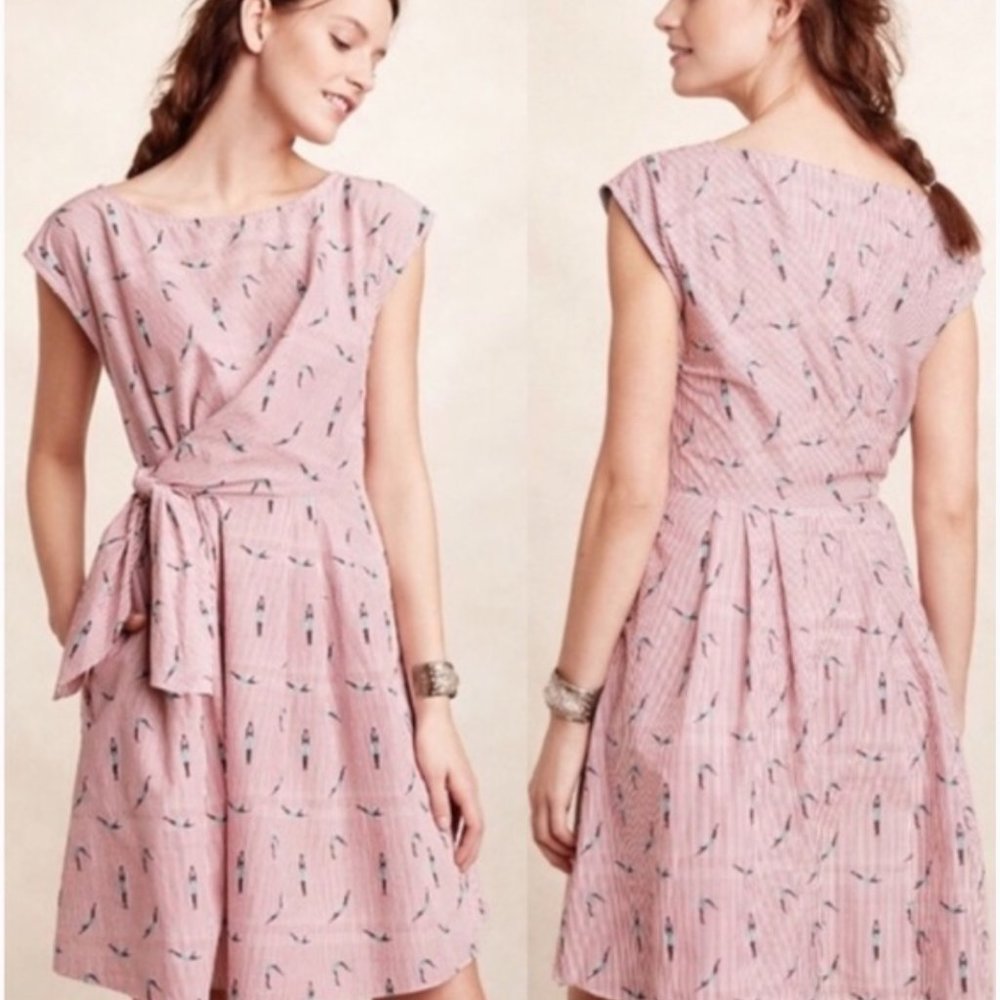 Anthropologie Maeve Bathing Beauties Stripe Dress